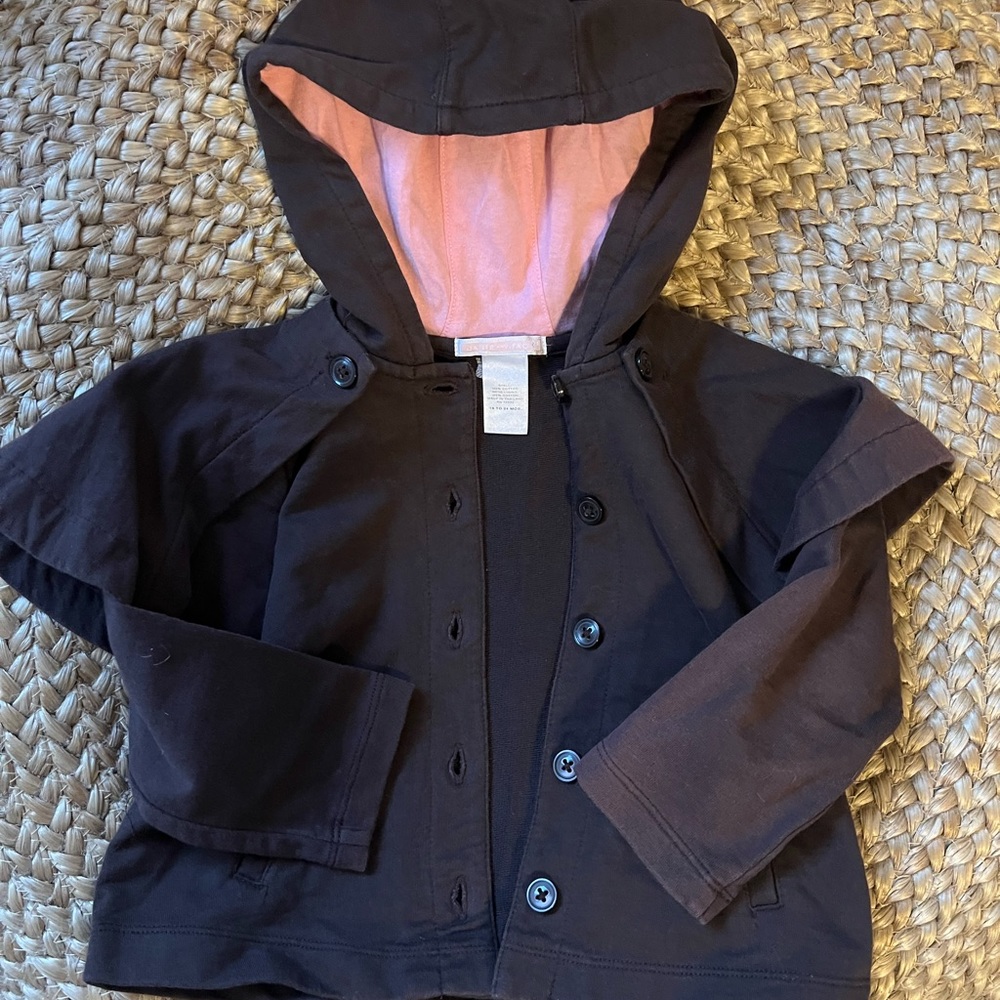 Janie & Jack Cotton Brown Cape Jacket (18-24 M)